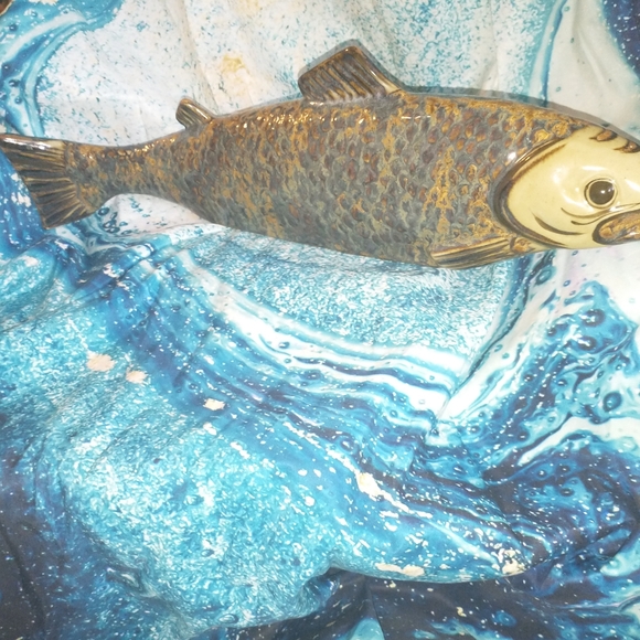 VERY EXQUISITE AND AMPLE CARLOS VILLANUEVA FISH SCULPTURE - Picture 16 of 16